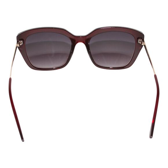OSSE Burgundy Brown Gold Cateye Sunglasses main image 4
